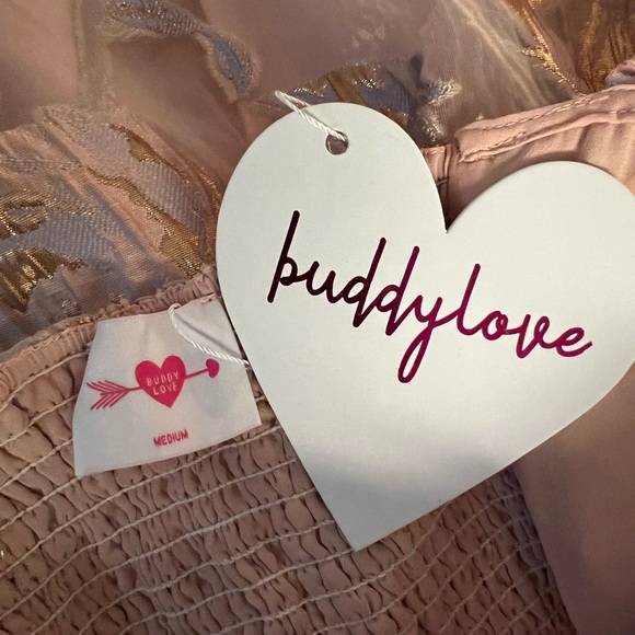 Buddy Love Romantic Puff Sleeve Lolita Style Mini Dress - Picture 10 of 11